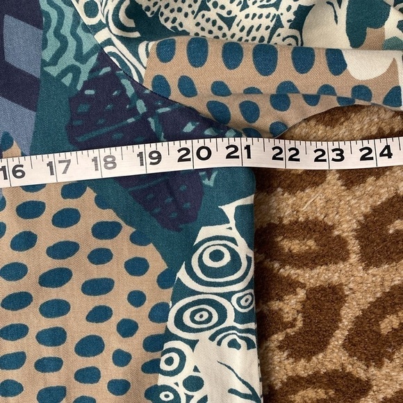 Hot Cotton Tunic blouse Top Womens M Button Down Rayon/Cotton Lagenlook tropical - Picture 7 of 9